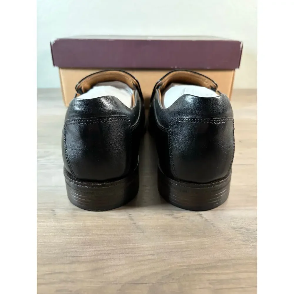Johnston and Murphy Lewis Venitian Full‎ Grain Leather Balck Men's 9.5 EU 42.5